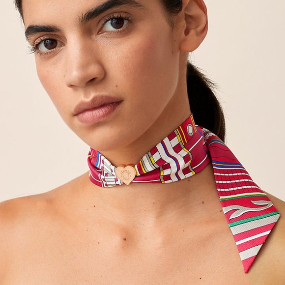 Brand New Hermes Rose Gold Mini Coeur Twilly Ring - Picture 2 of 6